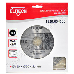 Пильный диск Elitech