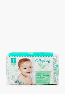 Подгузники Offspring Листочки, 3-6 кг, 48 шт.