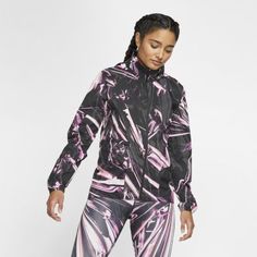 Женская беговая куртка с молнией во всю длину Nike Shield