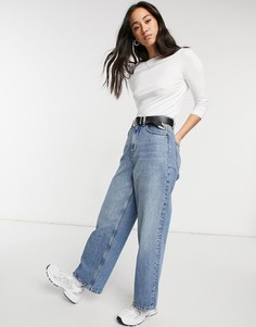 Белая футболка с рукавами 3/4 Vero Moda-Белый