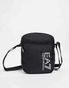 Черная сумка через плечо с логотипом Armani EA7 Train Core-Черный цвет