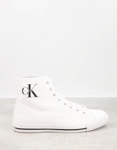 Белые высокие кроссовки Calvin Klein Jeans Augusto-Белый