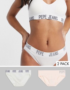 Набор из 2 бесшовных трусов в рубчик Pepe Jeans-Многоцветный