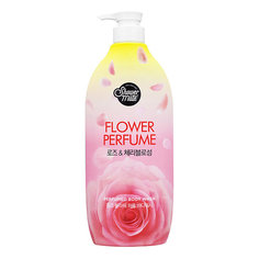 Парфюмированный гель для душа Kerasys Shower Mate Flower с розой 900 мл