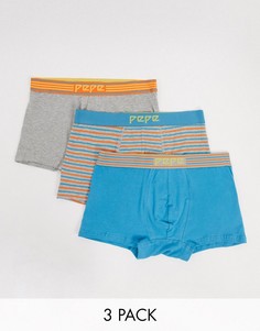 Набор из 3 боксеров-брифов Pepe Jeans-Серый