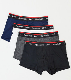 Набор из 4 разноцветных боксеров-брифов Reebok-Многоцветный