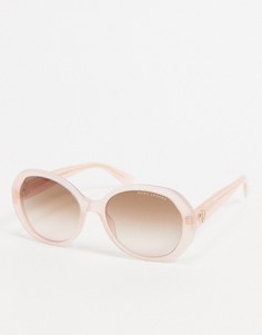 Cолнцезащитные очки в овальной оправе розового пастельного цвета Marc Jacobs-Розовый цвет