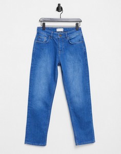 Синие выбеленные джинсы классического кроя в стиле 70-х ASOS DESIGN-Голубой