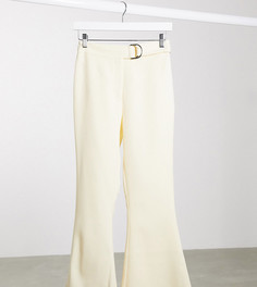 Эксклюзивные кремовые брюки с поясом 4th & Reckless Petite-Белый