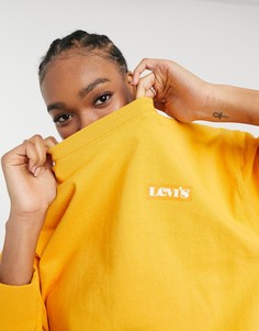 Оранжевый свитшот с круглым вырезом Levis-Оранжевый цвет