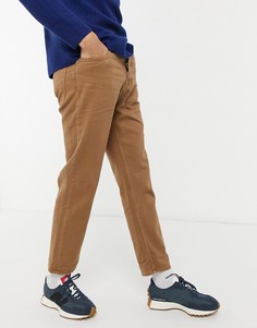 Темно-бежевые прямые джинсы до щиколотки ASOS DESIGN-Бежевый