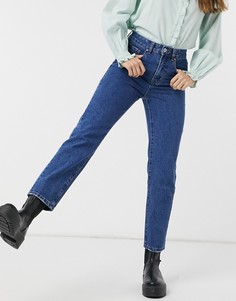 Синие джинсы в винтажном стиле Cotton:On-Голубой