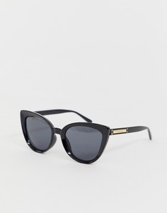 Черные солнцезащитные очки "кошачий глаз" River Island-Черный цвет