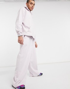 Сиреневые джоггеры в стиле oversized с широкими штанинами от комплекта ASOS DESIGN-Фиолетовый цвет