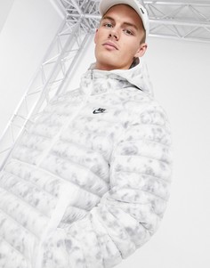 Белая куртка-пуховик на короткой молнии с синтетическим наполнителем Nike Revival-Белый