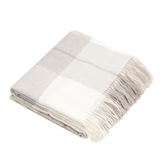 Плед Home Blanket Sienna бежевый с белым 140х200 см