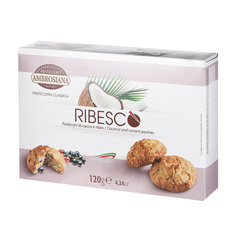 Печенье кокосовое Ambrosiana Ribesco со смородиной 120 г