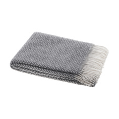 Плед Home Blanket Elivia Белый с серым 140х200 см