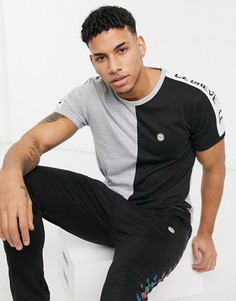 Серо-черная футболка для дома от комплекта Le Breve-Серый