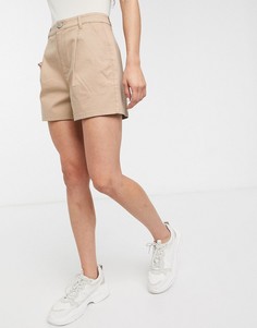 Светло-бежевые шорты чиносы ASOS DESIGN-Бежевый