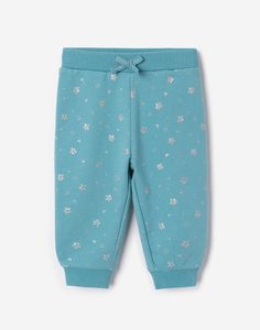 Бирюзовые брюки-джоггеры для малышки Gloria Jeans