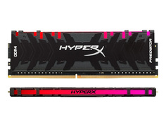 Модуль памяти HyperX Predator RGB DDR4 DIMM 3600MHz PC-28800 CL18 - 64Gb Kit (2x32Gb) HX436C18PB3AK2/64