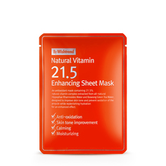 By Wishtrend By Wishtrend Маска тканевая витаминная BY WISHTREND Natural Vitamin C 21.5% Enhancing Sheet Mask 23ml 0,21 мл