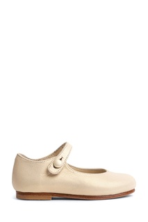Кожаные туфли ванильного цвета Fella Bonpoint