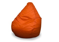 Кресло-мешок «груша» xxl (пуффбери) оранжевый 135x100x90 см.