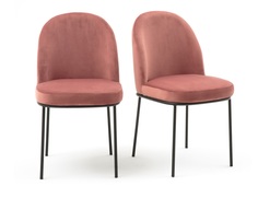 Комплект стульев topim (laredoute) розовый 46x83x54 см.