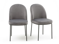 Комплект стульев topim (laredoute) серый 46x83x54 см.