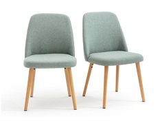 Комплект стульев jimi (laredoute) зеленый 48x82x55 см.
