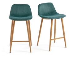 Комплект барных стульев iéna (laredoute) голубой 51x88x46 см.