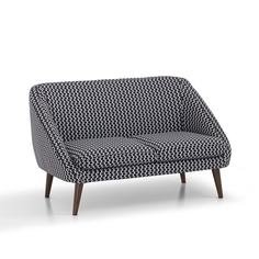 Диван séméon (laredoute) черный 130x80x80 см.