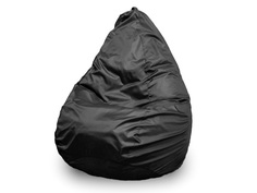 Кресло-мешок «груша» xl (пуффбери) черный 125x85x75 см.