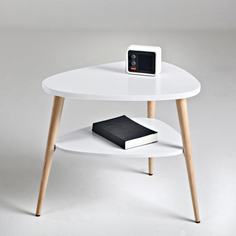 Приставной столик jimi (laredoute) белый 50x45x41 см.
