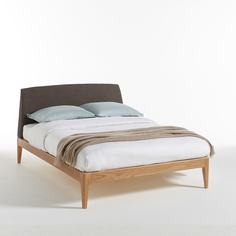 Кровать agura (laredoute) серый 168x98x218 см.