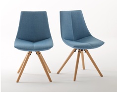 Комплект стульев asting (laredoute) голубой 48x81x54 см.