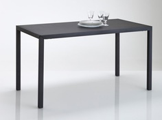 Обеденный стол hiba (laredoute) черный 135x74x70 см.