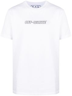 Off-White футболка с короткими рукавами и логотипом