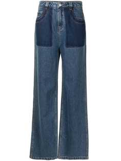 PortsPURE широкие джинсы с контрастными карманами