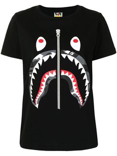 A BATHING APE® футболка Shark с принтом Bape
