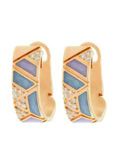 Alessa серьги-кольца Elixir Continuity из розового золота с бриллиантами