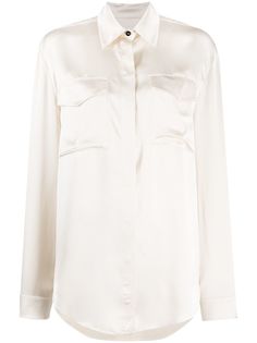 Jil Sander рубашка с нагрудным карманом и длинными рукавами
