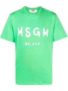 MSGM футболка с логотипом