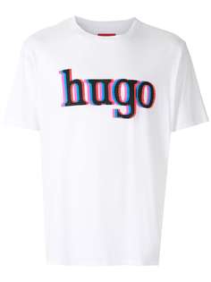 HUGO футболка с круглым вырезом и логотипом