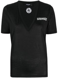 Dsquared2 футболка с V-образным вырезом и логотипом