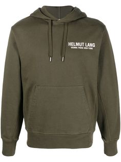 Helmut Lang худи с кулиской и логотипом