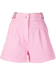 MSGM джинсовые шорты со складками