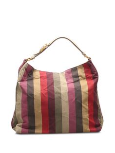 Fendi Pre-Owned сумка на плечо с контрастными полосками